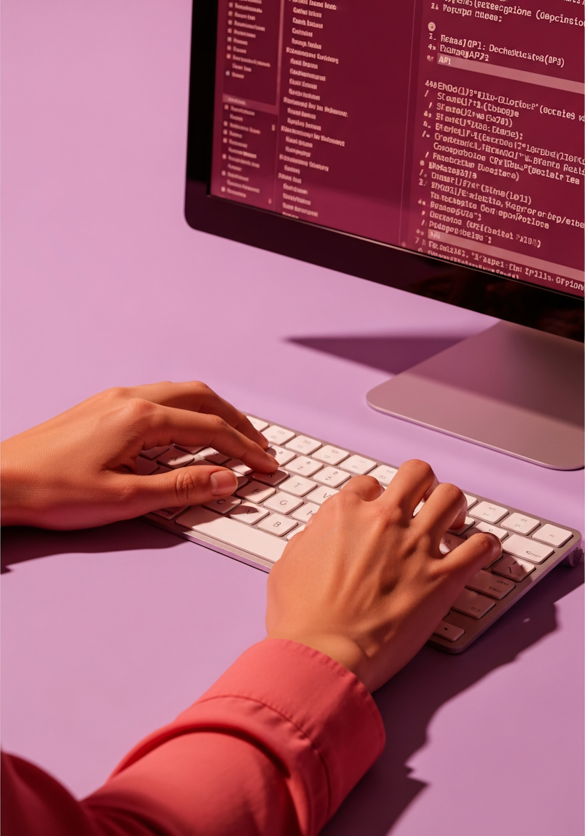 Coding Workspace Close-Up